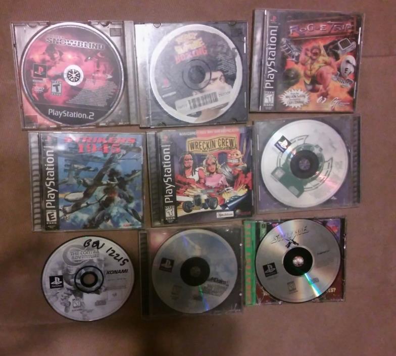 LOT OF 9 PLAYSTATION GAMES