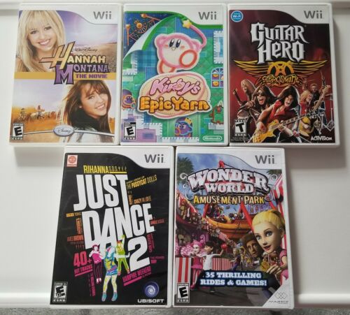 Lot of 5 Used Nintendo Wii Games