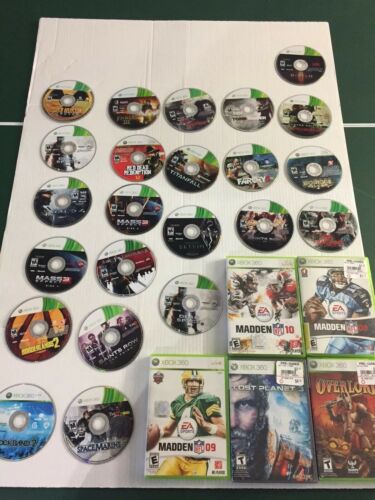 Lot of 28 XBOX 360 Games Red Dead Redemption- SKYRIM- Call Of Duty