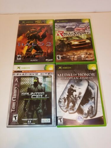 Xbox Lot Halo 2 RalliSport Challenge Splinter Cell Medal of Honor