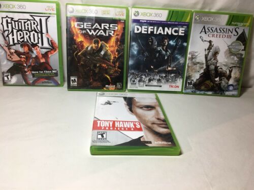Lot Of Five Xbox 360 Games Good Condition