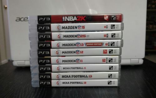 Playstation 3 Games Lot Madden NCAA Football NBA 2K Free Shipping