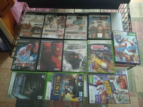 Wholesale lot of 22 XBOX 360/ xbox and playstation 2  video games GREAT TITLES!