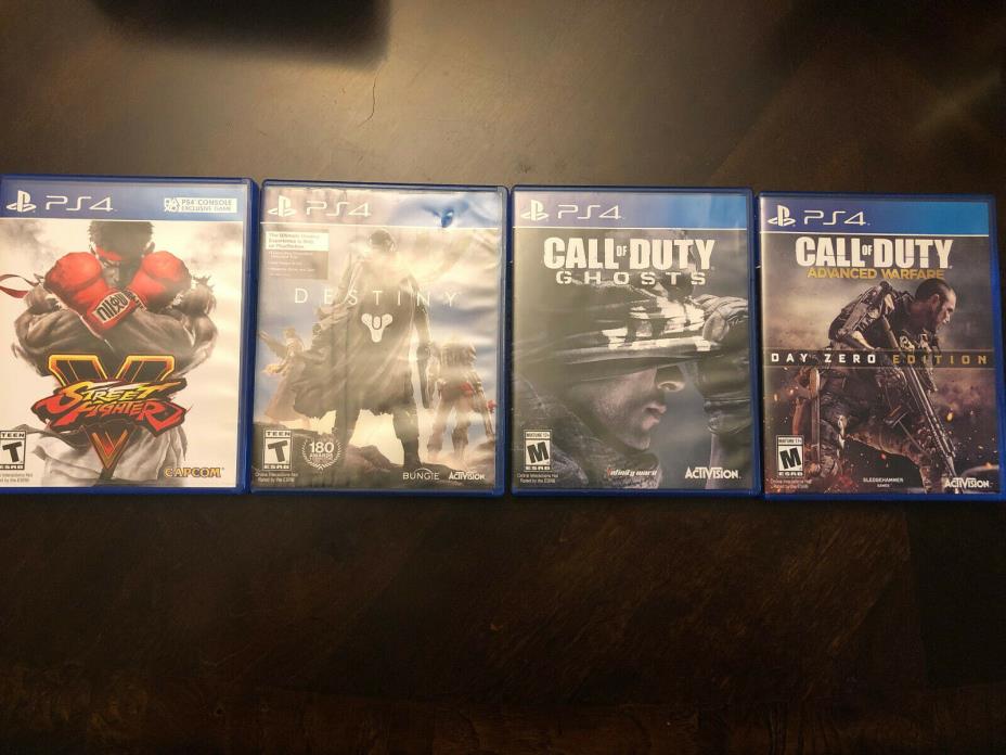 4 PS4 Game Lot
