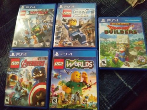 Lot of 5 Lego PS4 games ( New but they been opened)