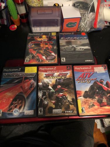 playstation 2 racing games Atv, Need For Speed, Hot Wheels