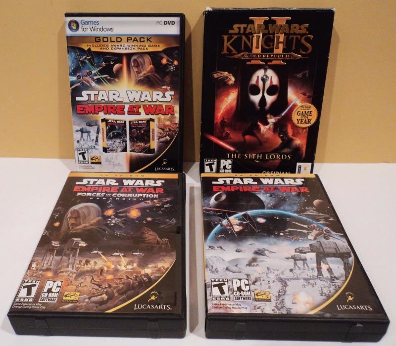 Star Wars - PC Games - FOUR Different Game packs - see descriptions in listing