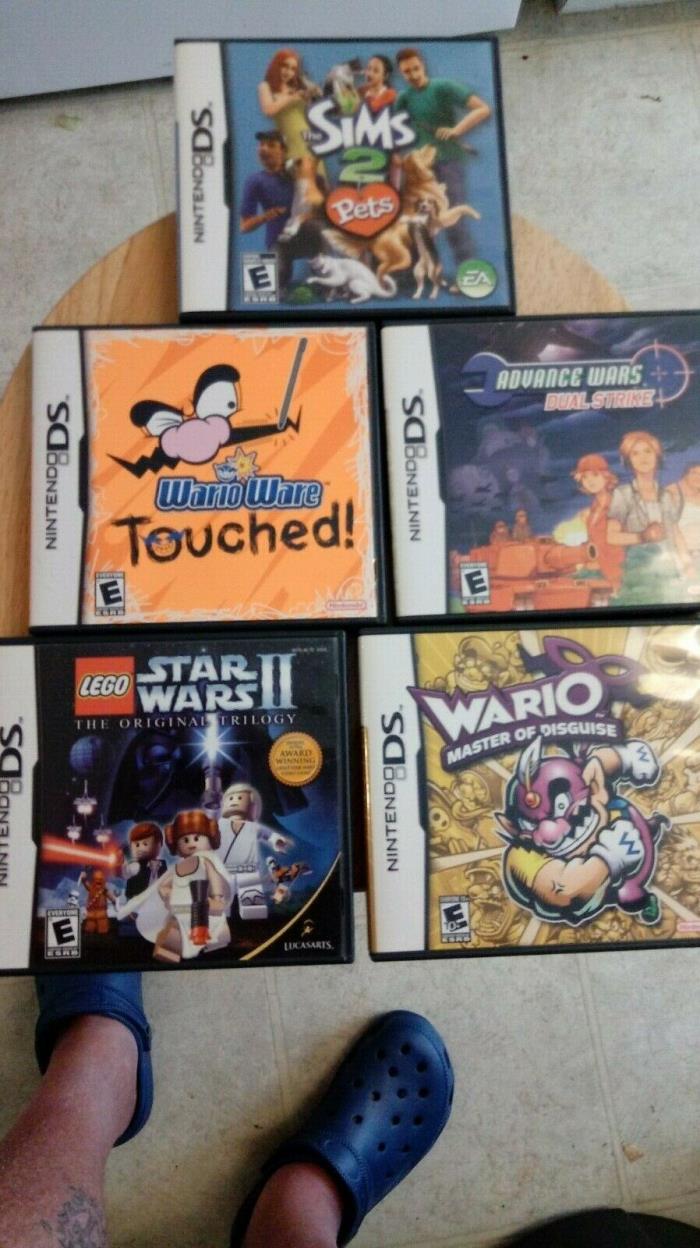 NINTENDO DS GAME LOT (5 GAMES IN THIS LOT)