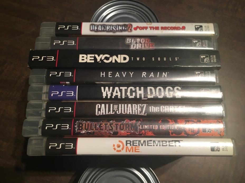 Lot of 9 PS3 Games Beyond 2 Souls, Dead Rising 2 Off The Record and More!