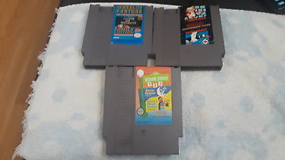 3 Games - Mario/Dk Ht, Sesame Street 123, Wheel (Nintendo NES) TESTED!(10123)
