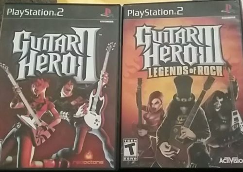 PS2 Guitar Hero 2 And 3 Game Lot! Complete! Excellent Condition