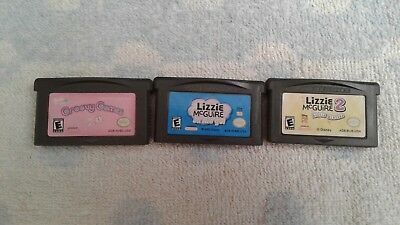 3 Games Lizzie McGuire, Barbie (Nintendo Game Boy Advance) UNTESTED!(799)