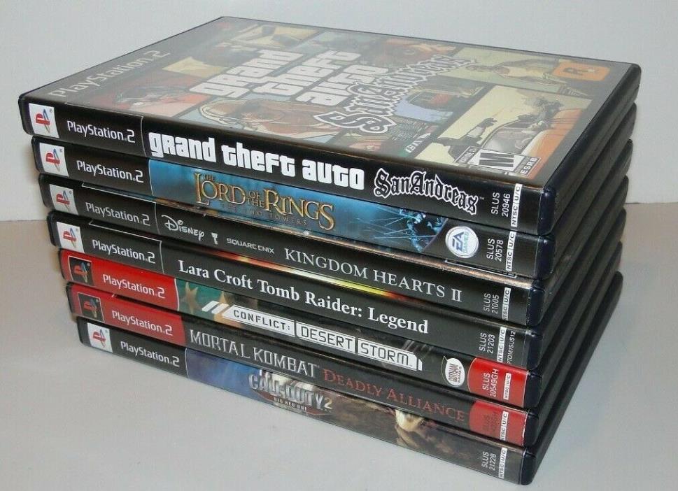 PlayStation 2 PS2 Game Lot EXCELLENT TESTED WORKING Mortal Kombat & More