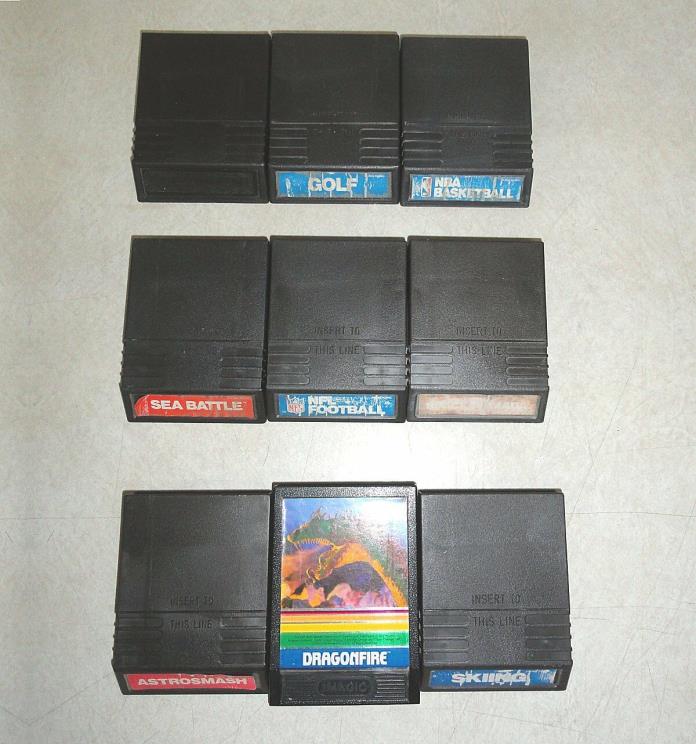 Lot of 9 VINTAGE INTELLIVISION GAMES