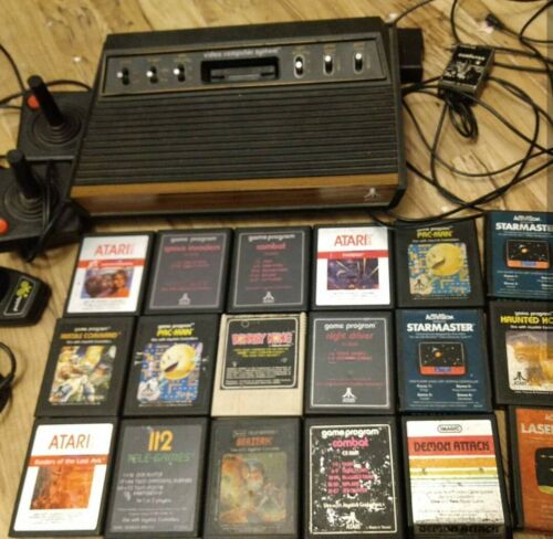 Atari 2600 video game console With Games and controllers