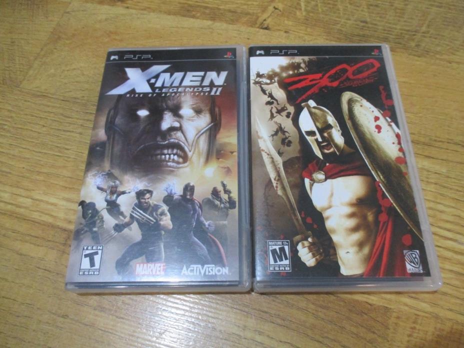 Lot of 2 PSP games X-Men Legends 2 and 300