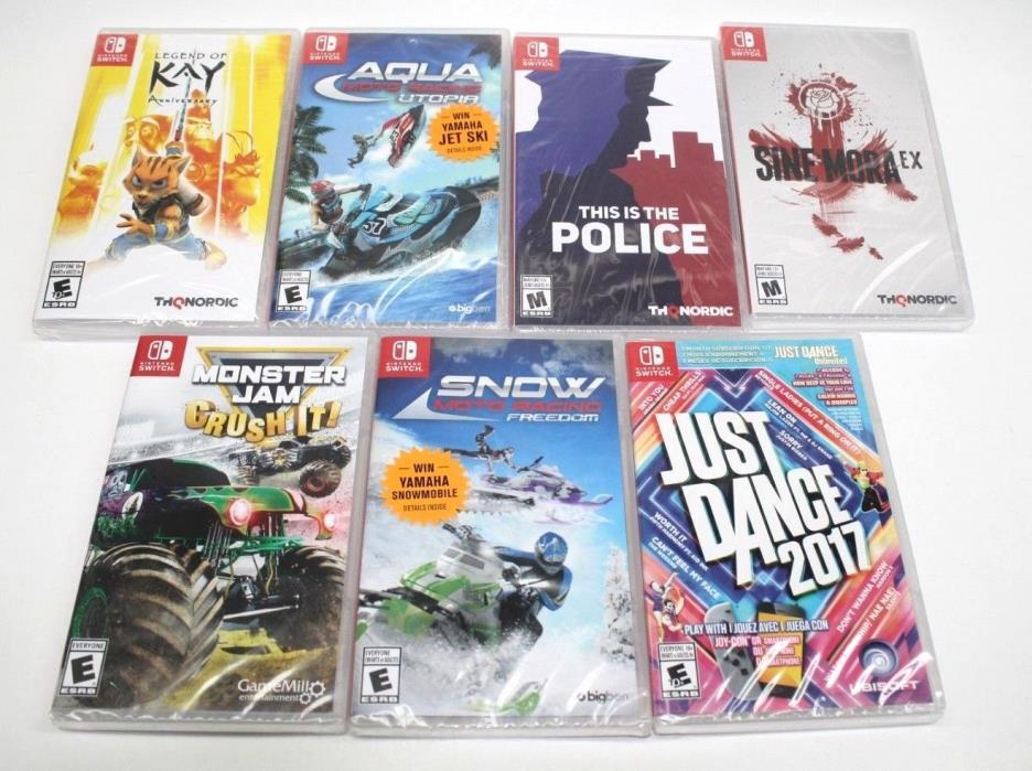 Huge Lot of Nintendo Switch Games (7) All Brand New Sealed