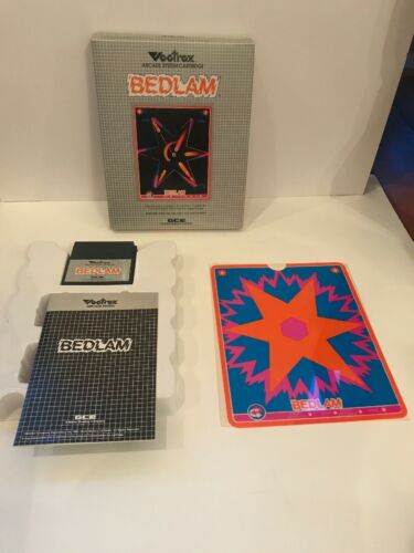 VECTREX BEDLAM GAME CIB (NEW) NEVER REMOVED FROM BOX!!