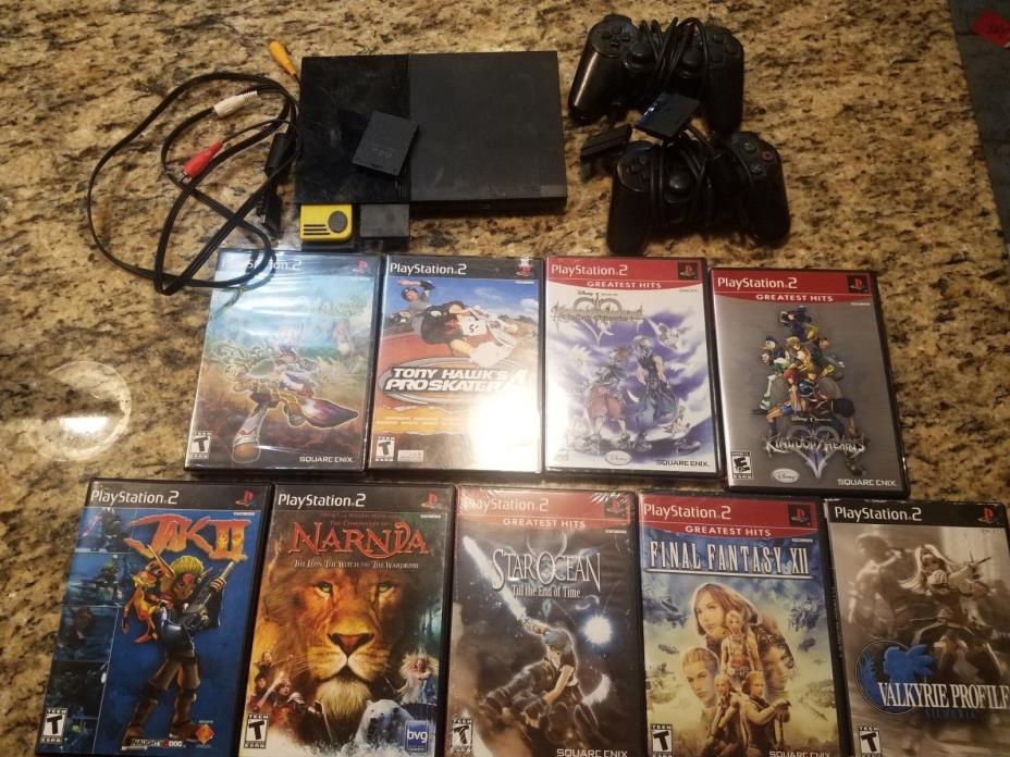 Playstation 2 PS2 Console Bundle (Final Fantasy, Kingdom Hearts, Dawn of Mana)