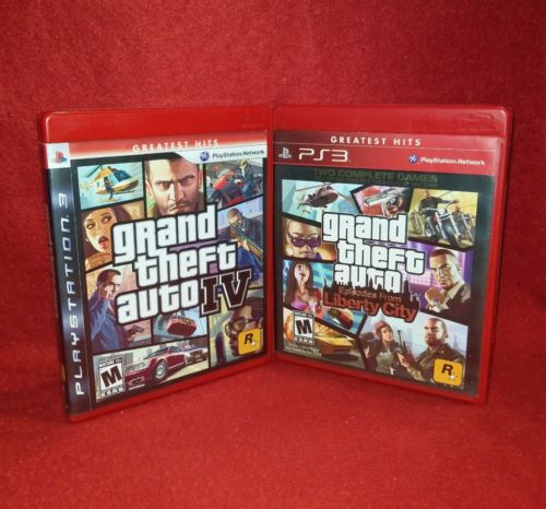 Grand Theft Auto IV & Episodes From Liberty City Lot (Playstation 3 PS3, 2009)