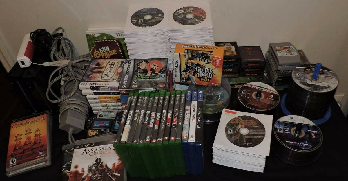 500 Plus Video Game Lot Xbox 1 Ps4 Ps3 See Description for Breakdown