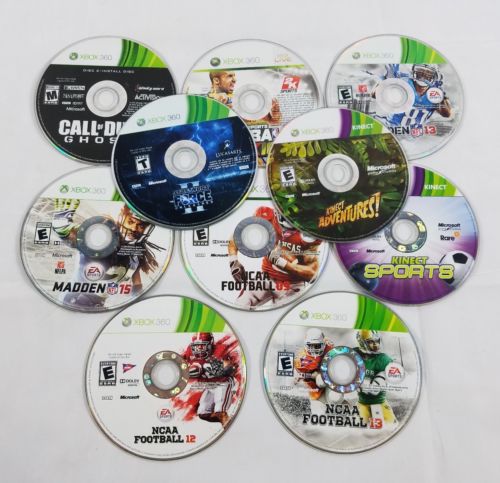 Lot of 10 XBOX 360 Games Discs Only Scratched Untested Lot UNTESTED Games Xbox