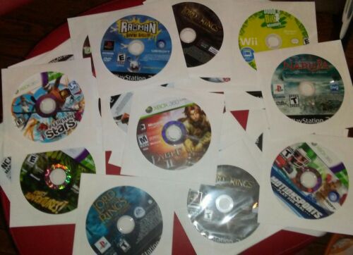 28 Video Game Lot PS2 PS3 Xbox 360 Nintendo Wii Fable Rayman Narnia