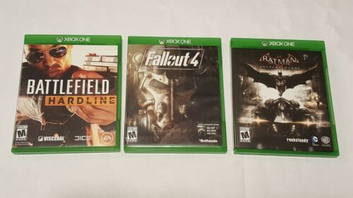 3-game Xbox One Bundle, Battlefield Hardline, Fall Out 4, Batman Arkham Knight