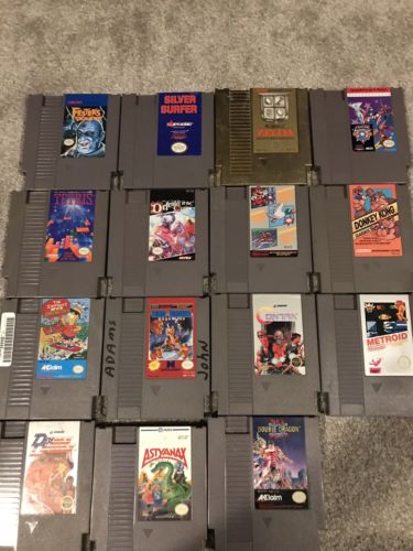 Nintendo NES Game Lot  of 15. Metroid, Contra, Mario, Zelda, and More