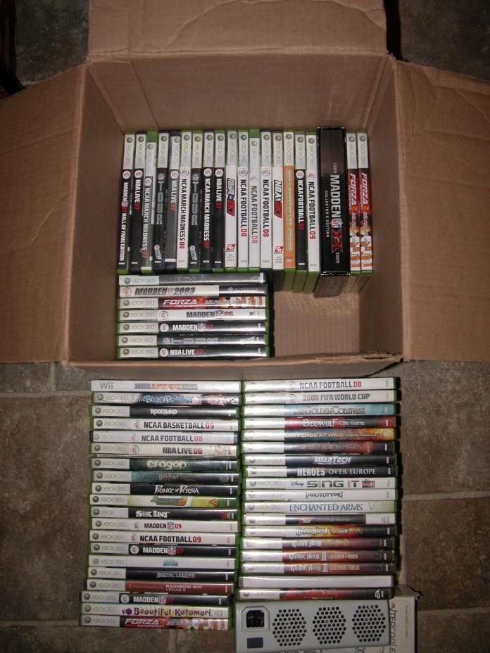 Lot of ** 64 XBox 360 games + wii and Nintendo Game Cube games + ... **