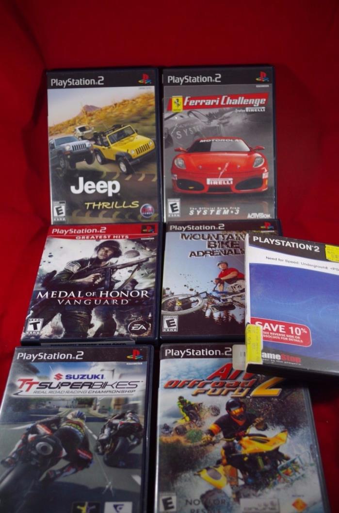 Ps2 Game Lot Of 7 Games