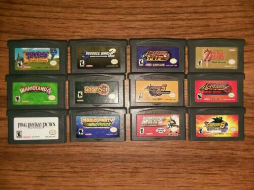 Nintendo Gameboy Advance games bundle lot 12 GBA games tested and working...