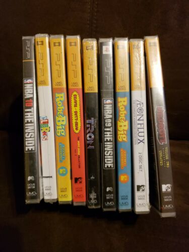 Lot Of 9 PSP Movies, Games And Shows brand new sealed