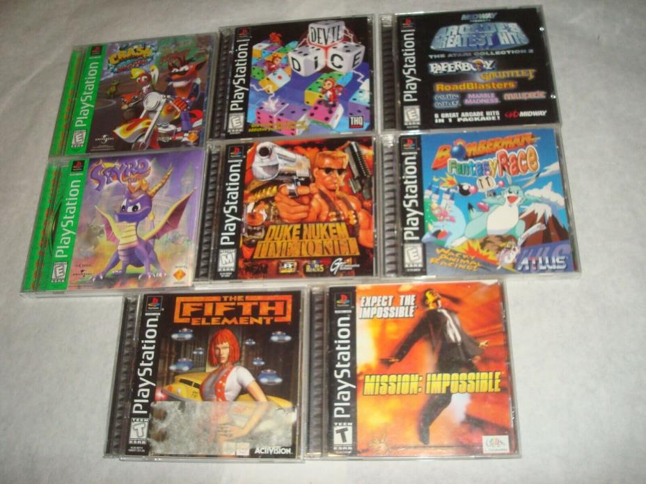 Sony PlayStation game lot