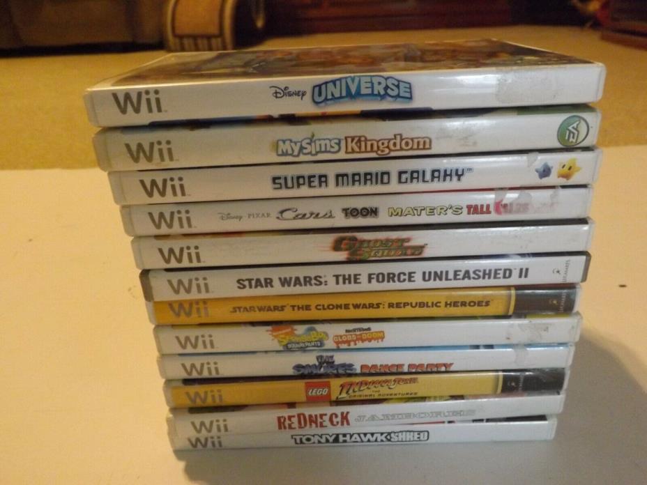 Nintendo WII ( lot of 12 games ) 11 with instructions clean