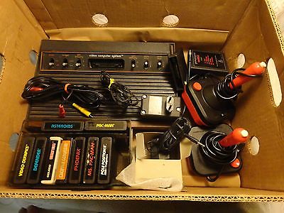 Atari System with games used with box untested bought in storage locker