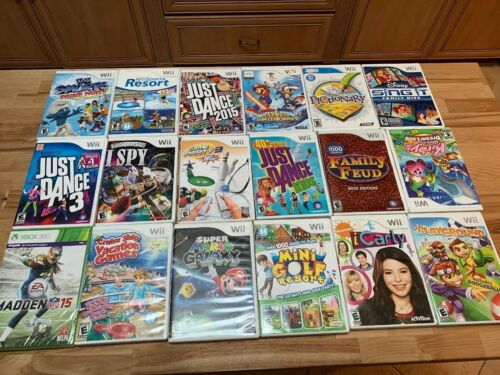 Wii Games Assorted Lot Of 20 Games Total (see Pictures) Pre Owned Plus 3 Bonus