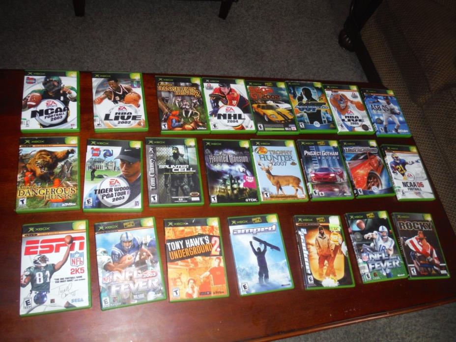 23 ORIGINAL XBOX GAMES, LIGHTLY USED GREAT CONDITION