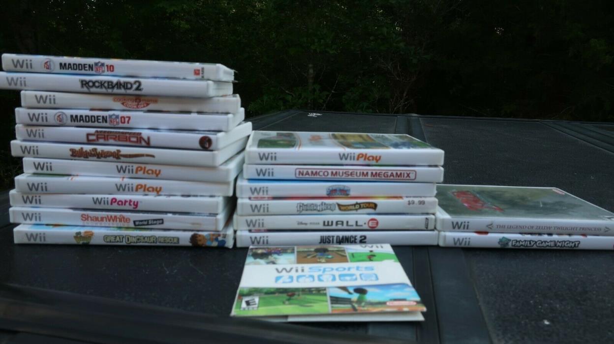 VIDEO GAME LOT Wii BEST OFFERS ALLOWED