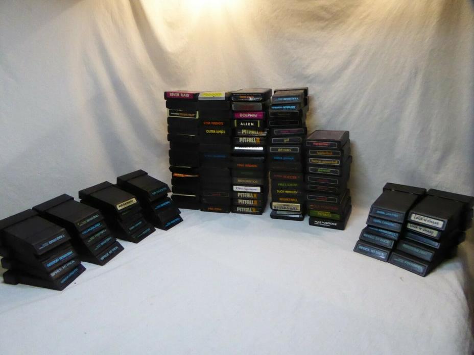 Atari 2600 lot of 100 games for parts homebrew