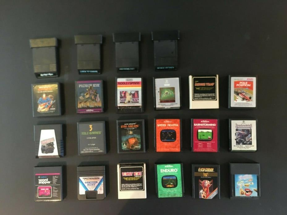 22 Atari 2600 Games +Great Condition/No Dupes/Private Eye,Frankenstein,Star Wars