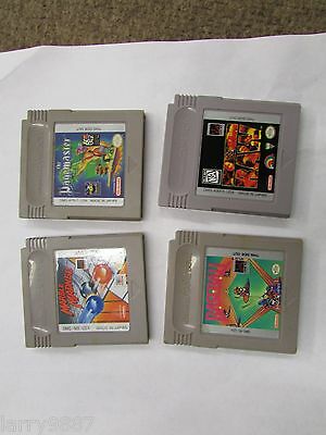 Nintendo Gameboy Game Cartridges assorted LOT of 4