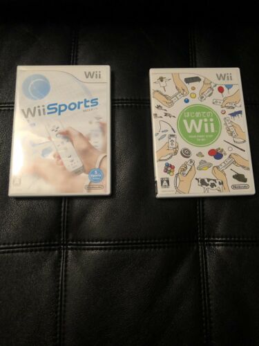 Wii Japan Game Lot Wii Sports Wii Your First Step To Wii Complete CIB