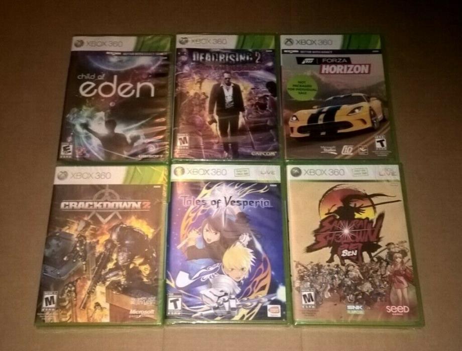 Xbox 360 Lot: Forza Horizon, Samurai Shodown, Tales of Vesperia, Crackdown 2, ++