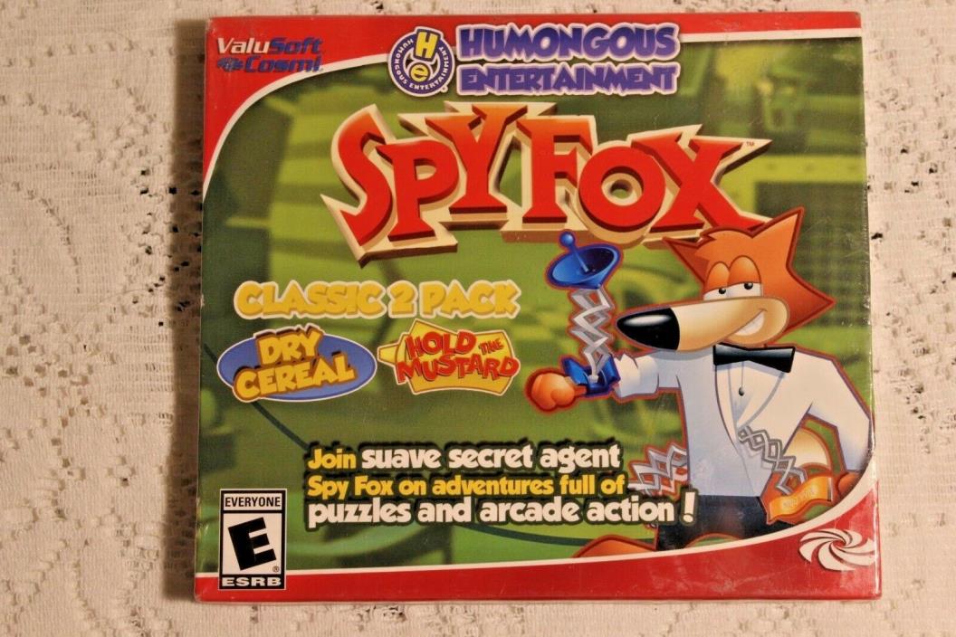 Spy Fox Computer Games: Dry Cereal and Hold the Mustard NIB