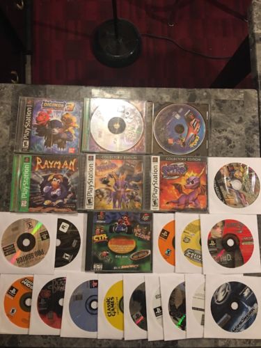 Lot Of Badly Scratched And Damaged Playstation Games For Parts Only Read Desc.