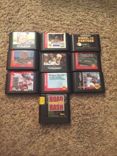 Lot Of 10 Sega Genesis Sports Games