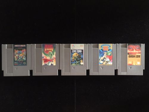 Nintendo NES Mystical Games Lot of 5(Dragon Warrior Ghost ‘N Goblins Time Lord)