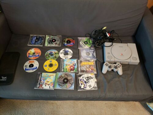 Original Playstation 1 And 15 Games Lot