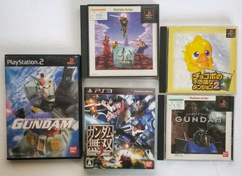 LOT of Japanese Video Games for PS1 PS2 Gundam Final Fantasy | playstation 2 1 3